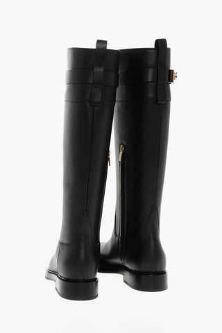 Textured Leather ROLY Under the Knee Boots