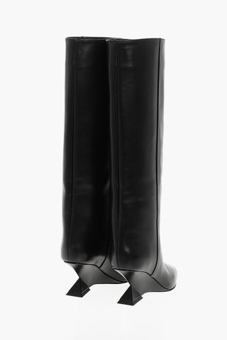 Stivali Tube CHEOPE in Pelle con Tacco a Rocchetto 7cm