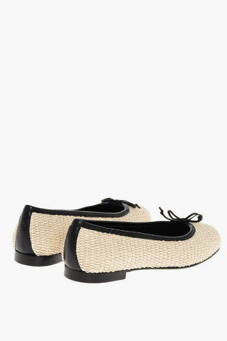 Raffia VERALLI Ballet Flats with Cuir Sole