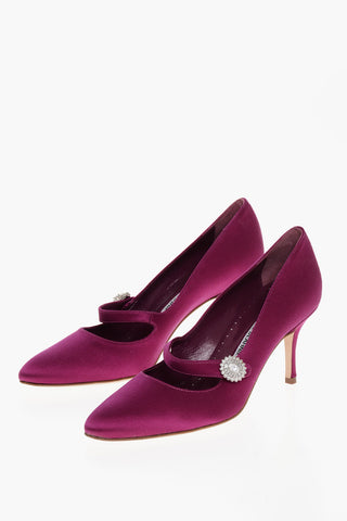 Satin MARIJANA Mary Jane Pumps 7cm