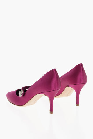 Satin MARIJANA Mary Jane Pumps 7cm