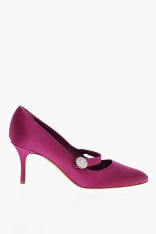 Satin MARIJANA Mary Jane Pumps 7cm