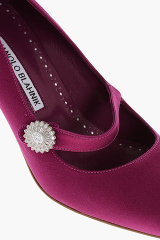 Satin MARIJANA Mary Jane Pumps 7cm