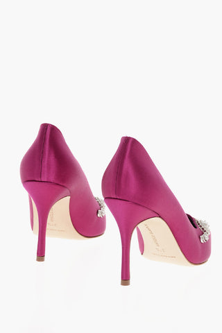 Pumps in Satin LAMIKPUMP con Dettaglio Gioiello 10cm