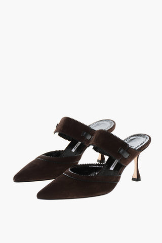 Wildleder Mules BRONTIAMUSA mit Spulenabsatz 7cm