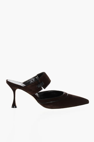 Wildleder Mules BRONTIAMUSA mit Spulenabsatz 7cm