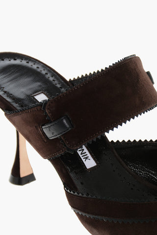 Wildleder Mules BRONTIAMUSA mit Spulenabsatz 7cm