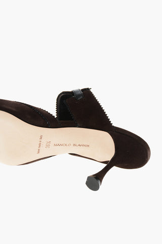 Wildleder Mules BRONTIAMUSA mit Spulenabsatz 7cm