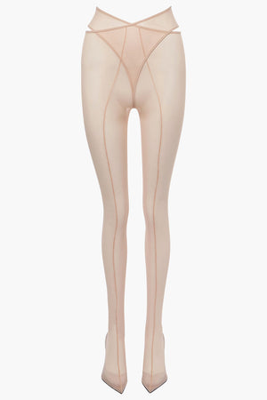 Mesh-Sockboots CHEOPISSIMA mit Blockabsatz 10 cm