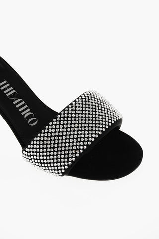 Rhinestoned REM Mules 6cm