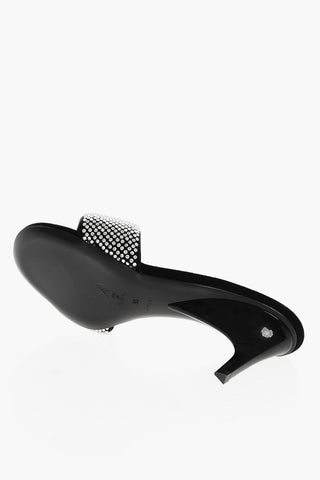 Rhinestoned REM Mules 6cm