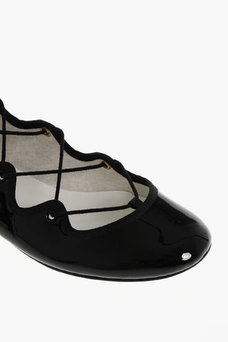 Lack-Ballerinas LIMBO mit Schnürdesign