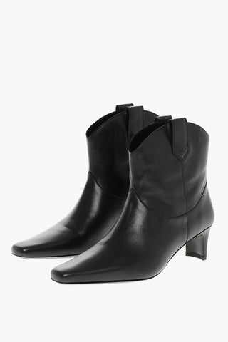 Leather WALLY Western Booties 5cm