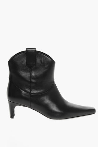 Leather WALLY Western Booties 5cm
