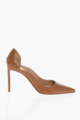 Pumps in Pelle con Tacco a Spillo 9cm