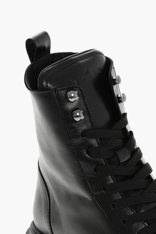 Anfibi in Pelle con Zip Interna