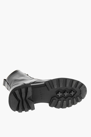 Anfibi in Pelle con Zip Interna