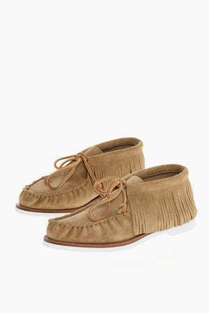 Suede Loafers TAHOE with Fringed Detail
