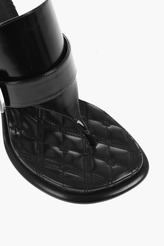 가죽 쪼리 샌들 버클 10cm