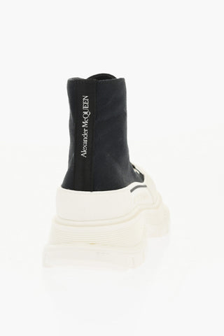 Canvas Lace-up Sneakers with Chunky Sole