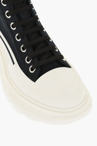 Canvas Lace-up Sneakers with Chunky Sole