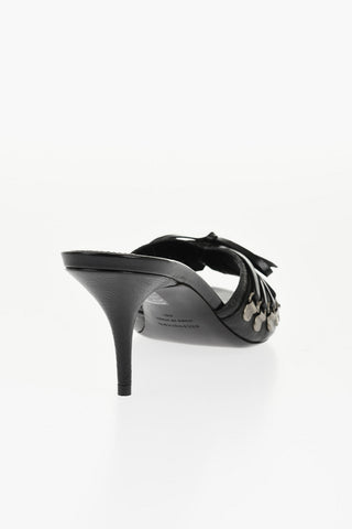 Open Toe CAGOLE Mules with Lace-up Design 6cm