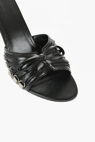 Open Toe CAGOLE Mules with Lace-up Design 6cm