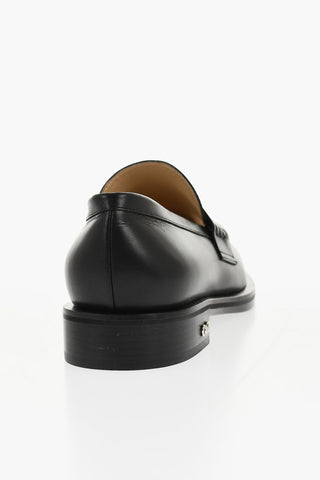 Leather SIRENE Penny Loafers with Beads