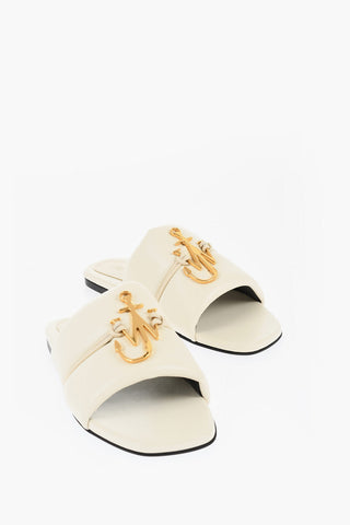 Eco-Leather Slides with Front Logo