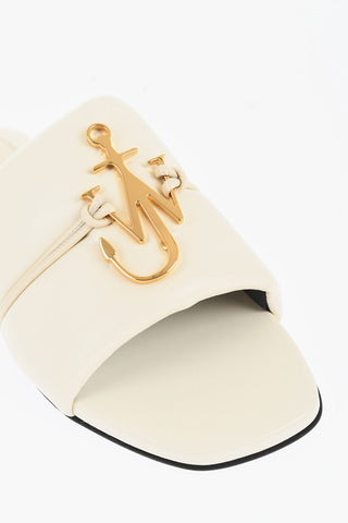 Eco-Leather Slides with Front Logo