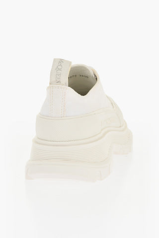 Canvas Lace-up Sneakers with Chunky Sole