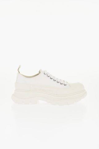 Canvas Lace-up Sneakers with Chunky Sole