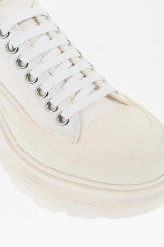 Canvas Lace-up Sneakers with Chunky Sole