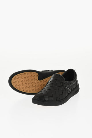 Woven Leather SAWYER Slip On Sneakers