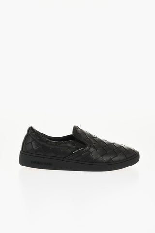 Woven Leather SAWYER Slip On Sneakers