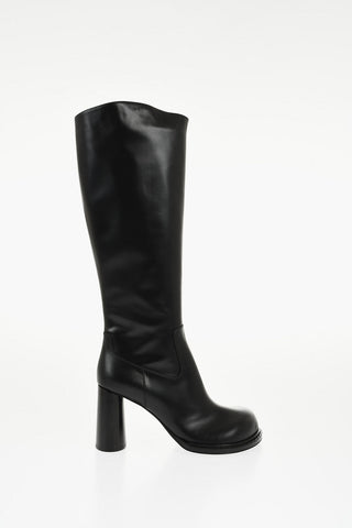 Brushed Leather CLIFF Under the Knee Boots 9cm
