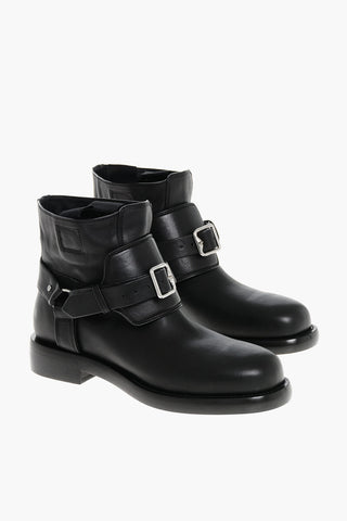 Stivaletti Biker Pull-on in Pelle