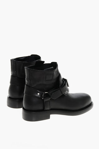 Stivaletti Biker Pull-on in Pelle