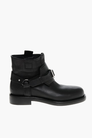 Stivaletti Biker Pull-on in Pelle