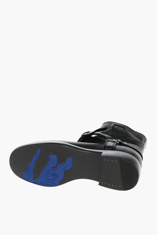 Stivaletti Biker Pull-on in Pelle