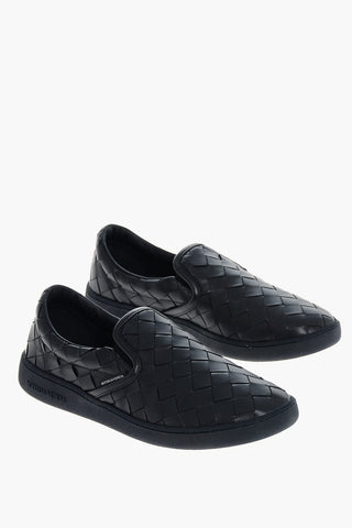 Woven Leather SAWYER Slip On Sneakers