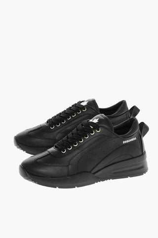 LEGEND Lace-up Leather Sneakers with Rubber Sole