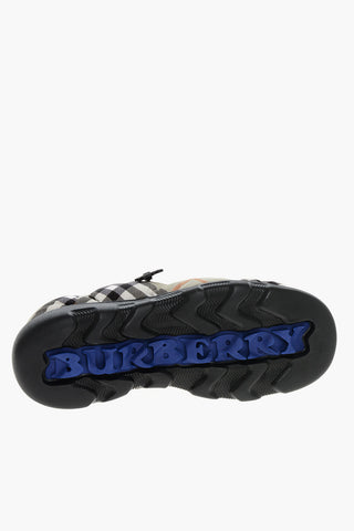 퀼티드 뮬 PUFFY 타탄 패턴