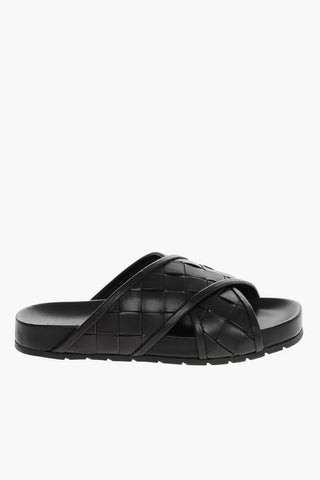 Woven Leather TARIK Criss Cross Sandals