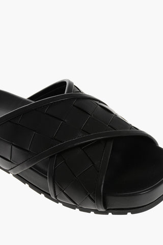 Woven Leather TARIK Criss Cross Sandals