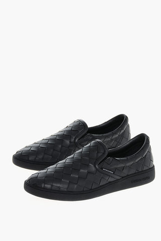 Woven Leather SAWYER Slip On Sneakers