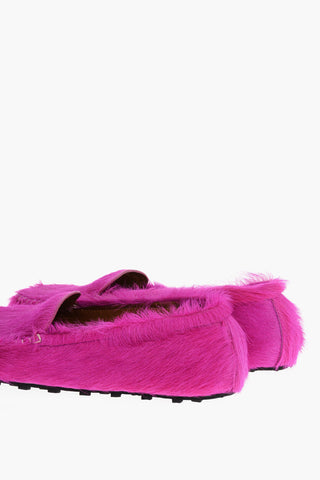 Mocassini in Pelliccia PONY con Suola in Gomma