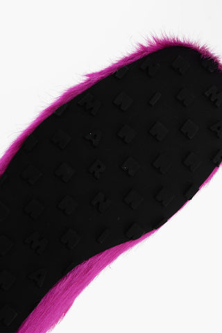 Mocassini in Pelliccia PONY con Suola in Gomma