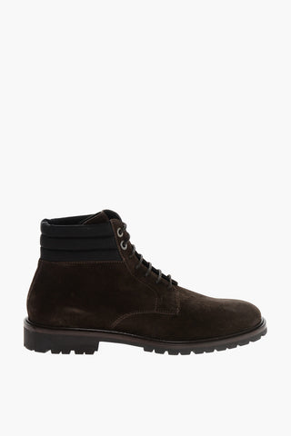 Suede Lace-Up Ankle Boots CANNICCI with Lug Sole