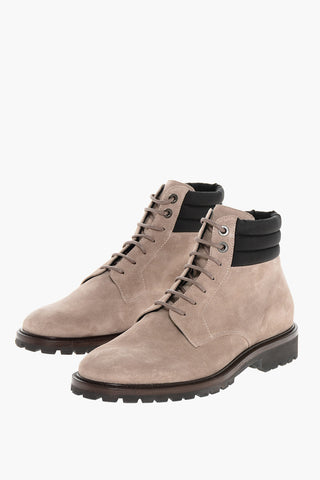 Suede Lace-Up Boots CANNICCI with Lug Sole